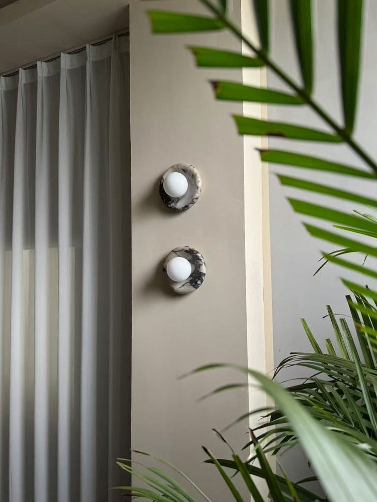 Modern Stone Ring Wall Sconce - 02 01-source-scene-1