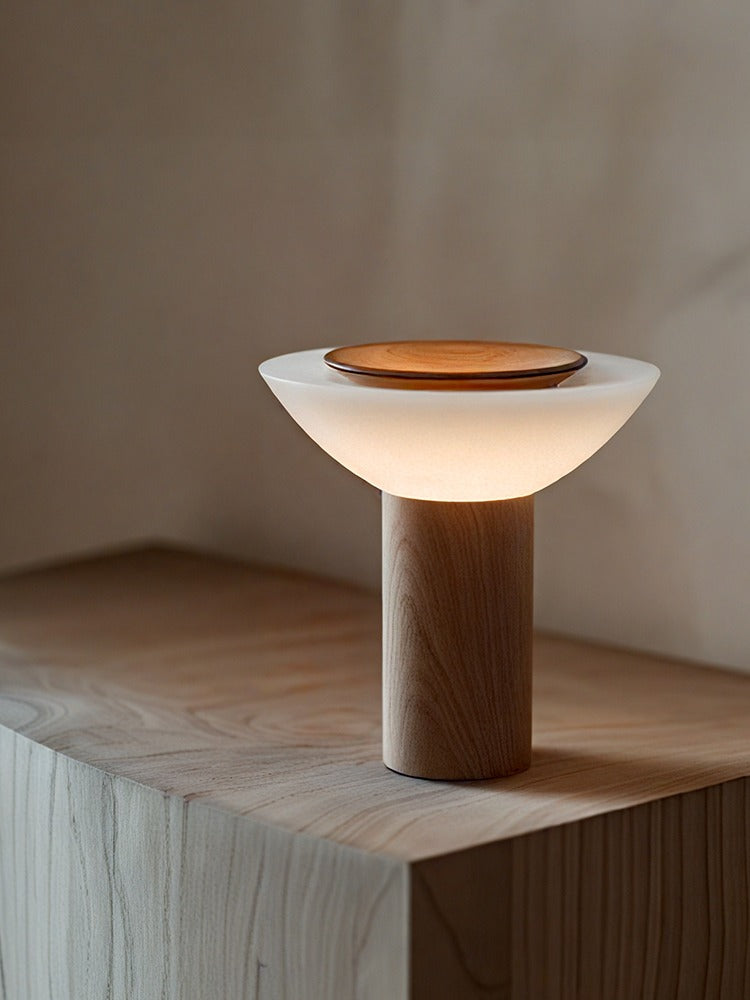 Modern Wood Bowl Table Lamp - 02 01-source-scene-1