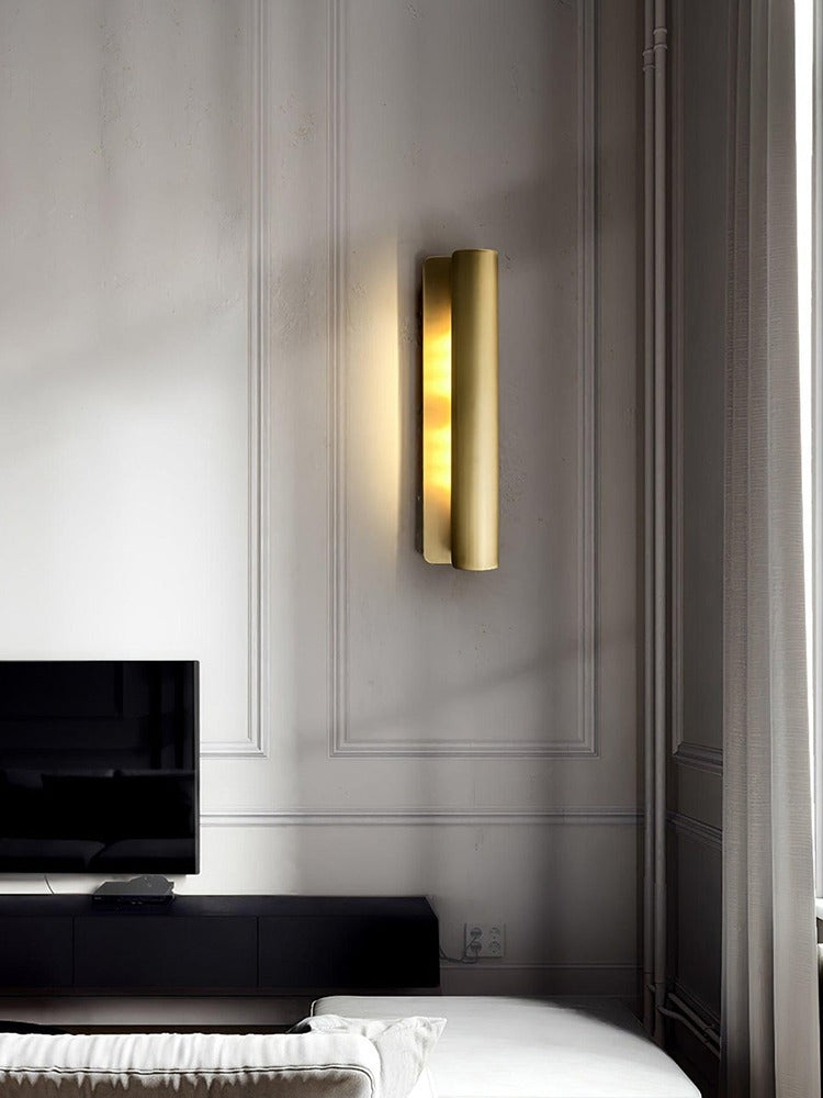Modern Horizontal Cylinder Wall Sconce - 02 01-source-scene-1