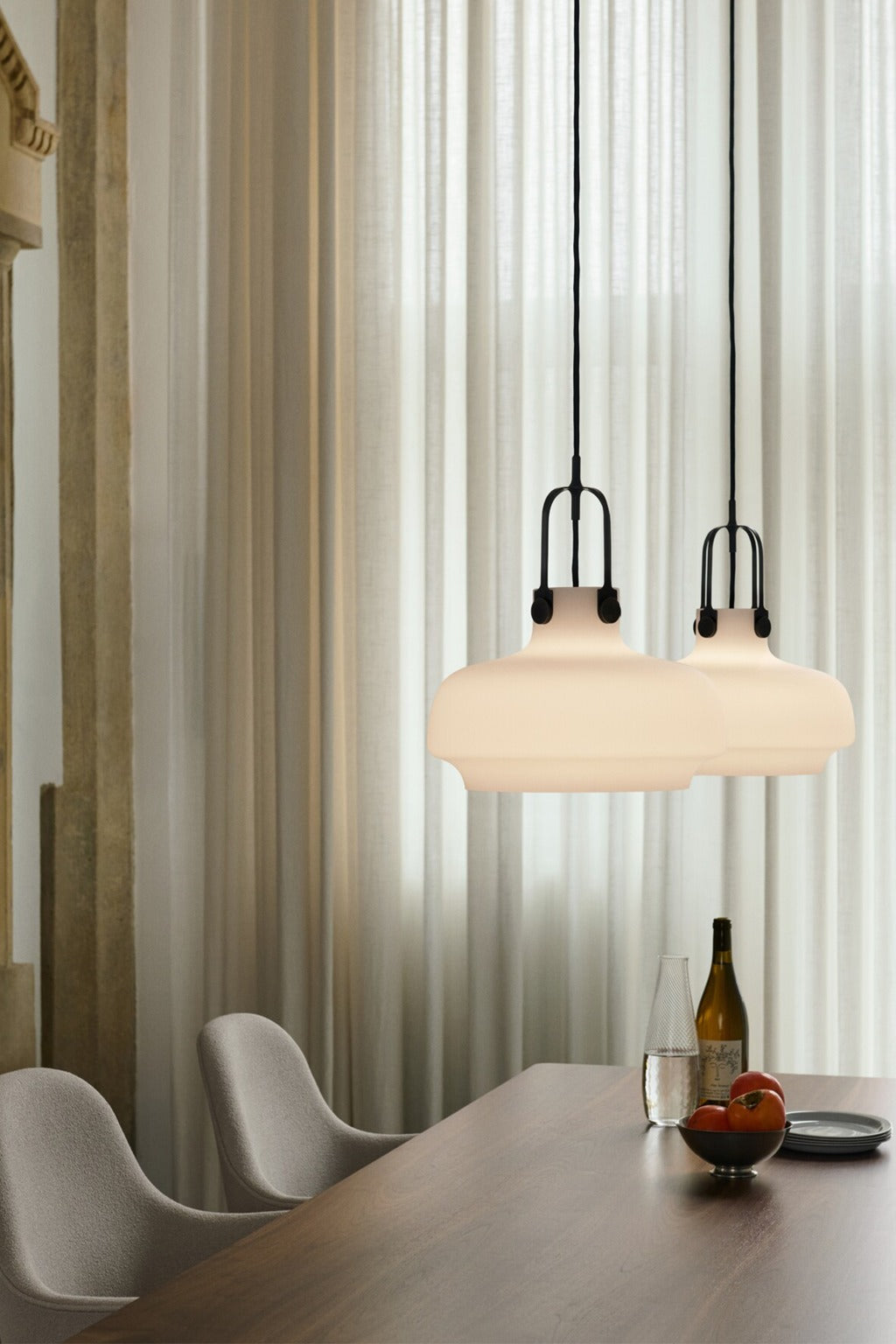 Modern Glass Dome Pendant Light - 02 01-source-scene-1