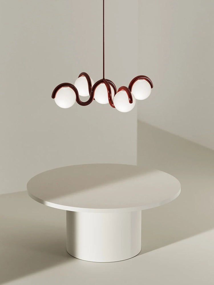Modern Curved Globe Pendant Chandelier - 12 01-source-scene-1