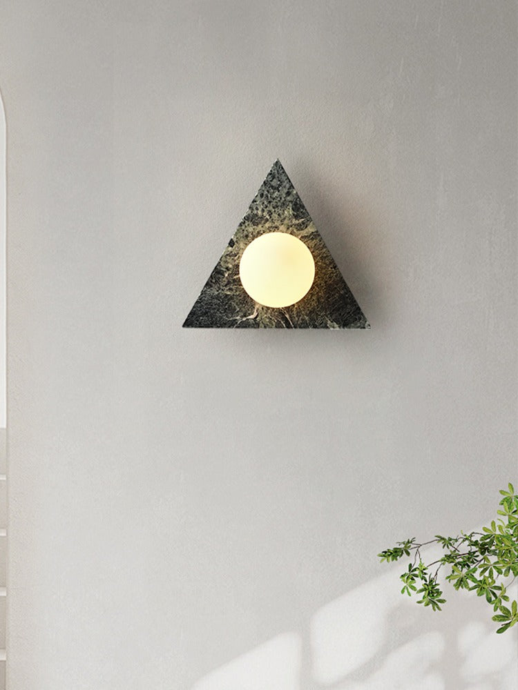Modern Triangle Marble Wall Sconce - 02 01-source-scene-1