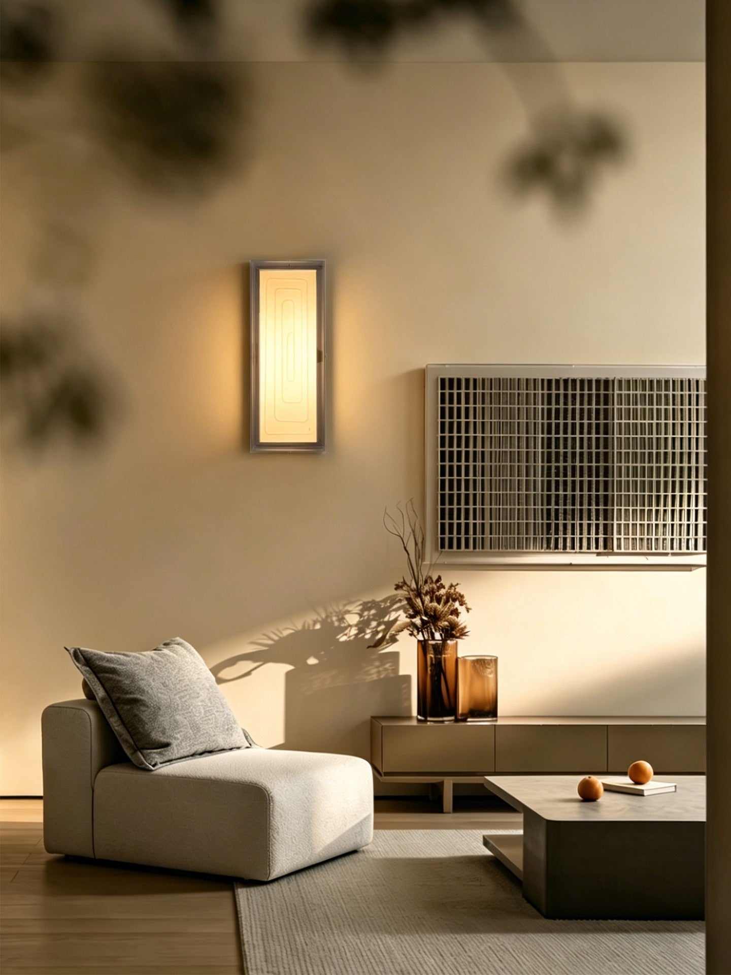 Modern Rectangular Acrylic Wood Wall Sconce - 02 01-source-scene-1