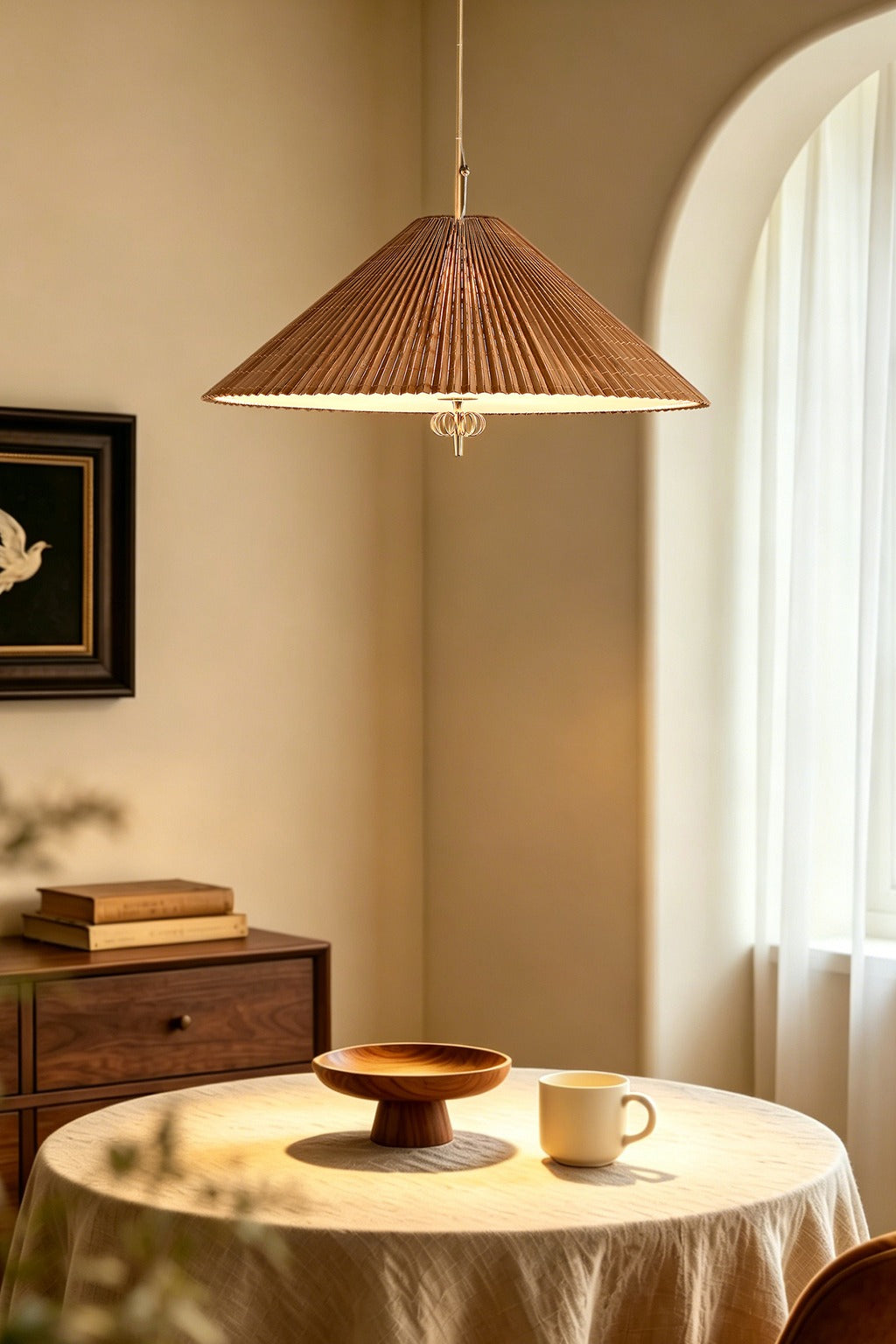 Modern Woven Cone Pendant Light - 02 01-source-scene-1