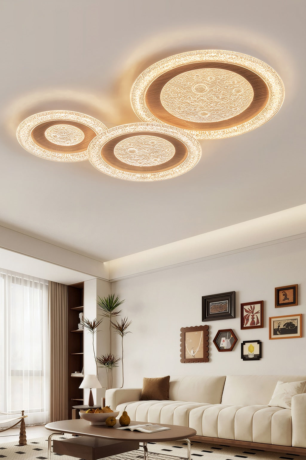 Modern Round LED Ceiling Light - 02 01-source-scene-3-4-2
