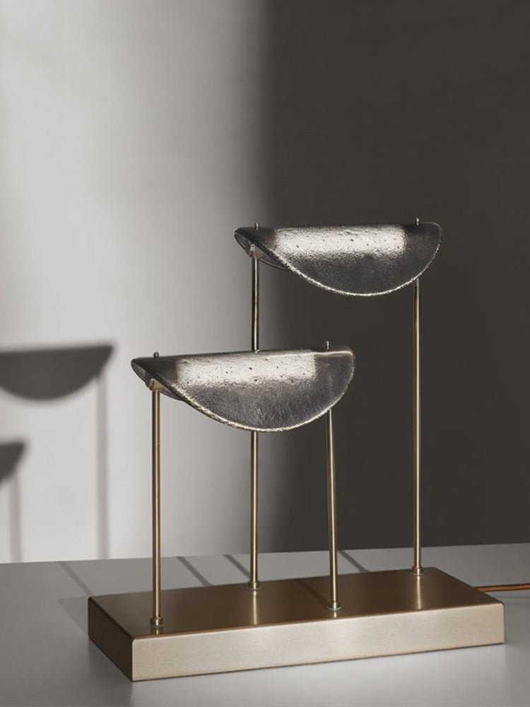 Modern Smoked Glass Brass Table and Floor Lamp - 12 01-source-table-lamp-wall-scene
