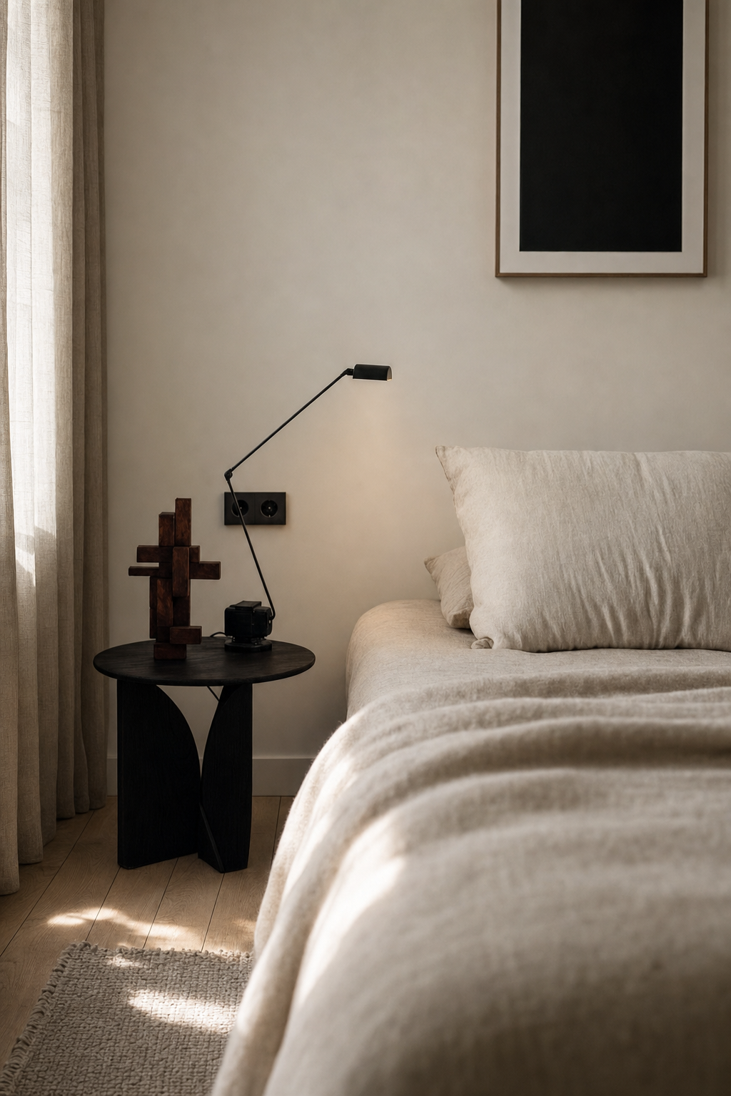 Daphine Adjustable LED Table Lamp — bedside scene