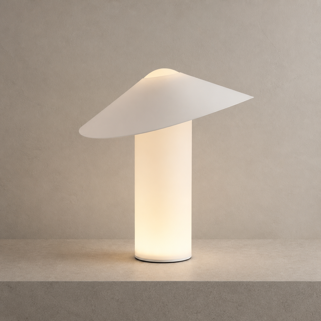 Velaire Sculptural Wing Table Lamp clean product hero with complete base on a visible surface