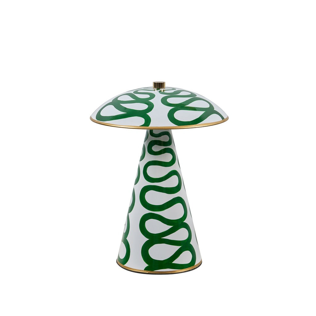 Modern Painted Mushroom Table Lamp - 18 01-white-background-1