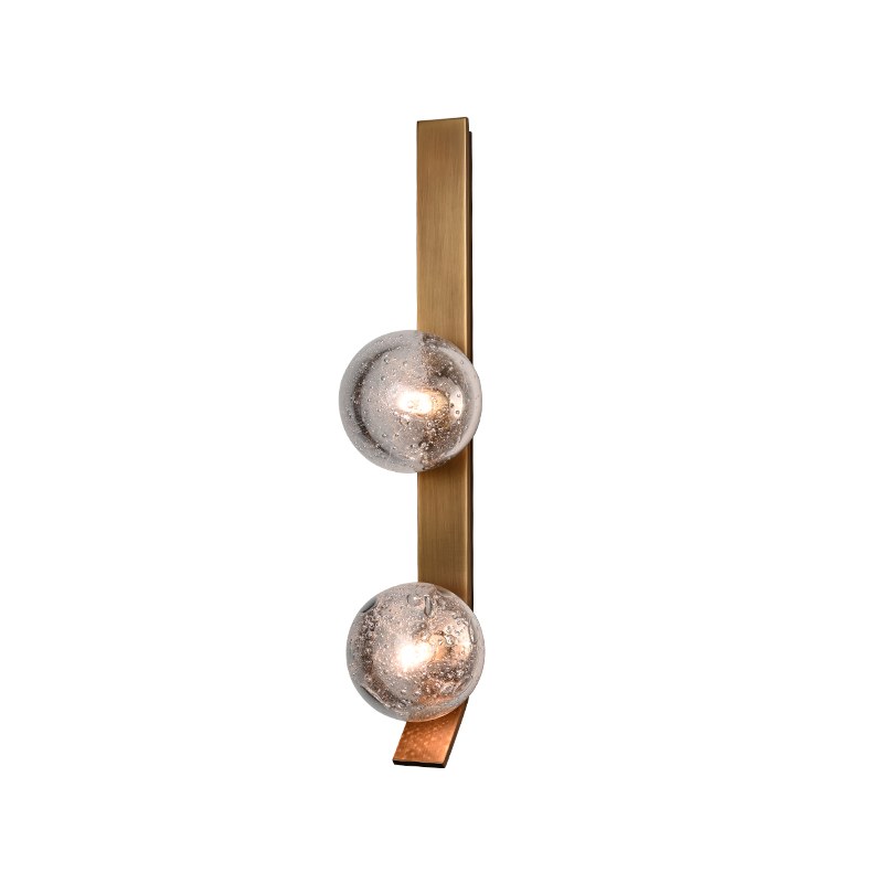 Modern Glass Globe Wall Sconce in Antique Brass - 01 01-white-background-antique-brass-glass-globe-wall-sconce