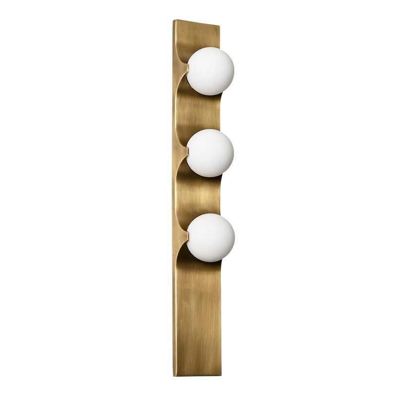 Modern Bronze Glass Globe Linear Wall Sconce - 01 01-white-background-bronze-glass-globe-linear-wall-sconce