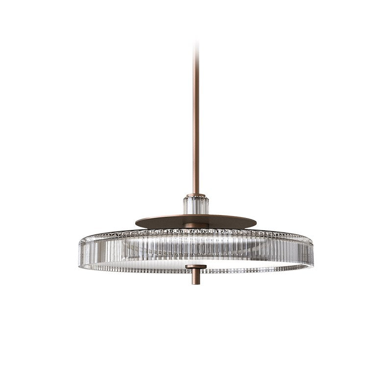 Modern Crystal Glass Drum Pendant Light - 01 01-white-background-crystal-glass-drum-pendant-champagne-gold