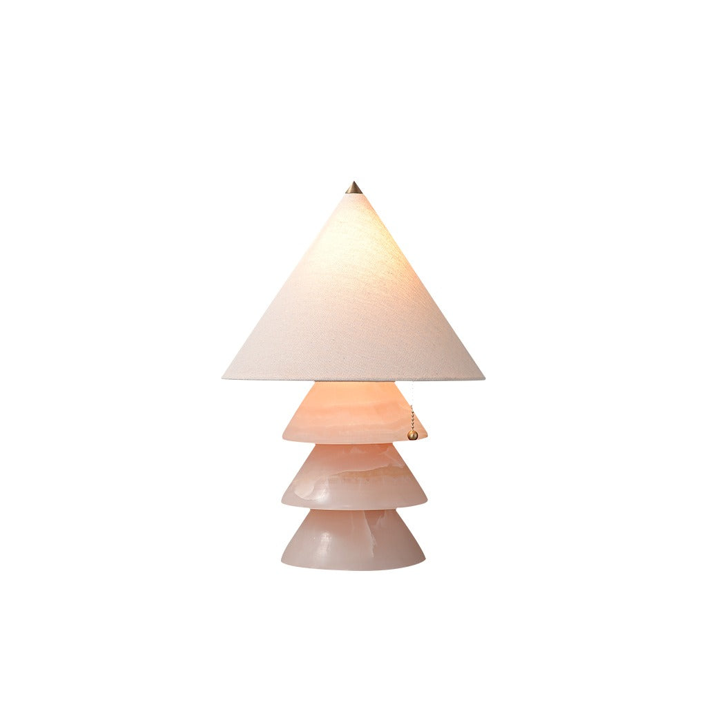 Modern Stacked Stone Table Lamp - 15 01-white-background-image