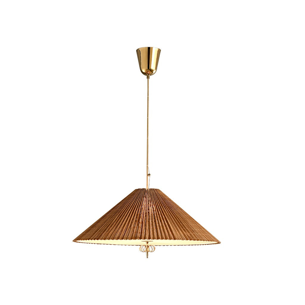 Modern Woven Cone Pendant Light - 12 01-white-background-image
