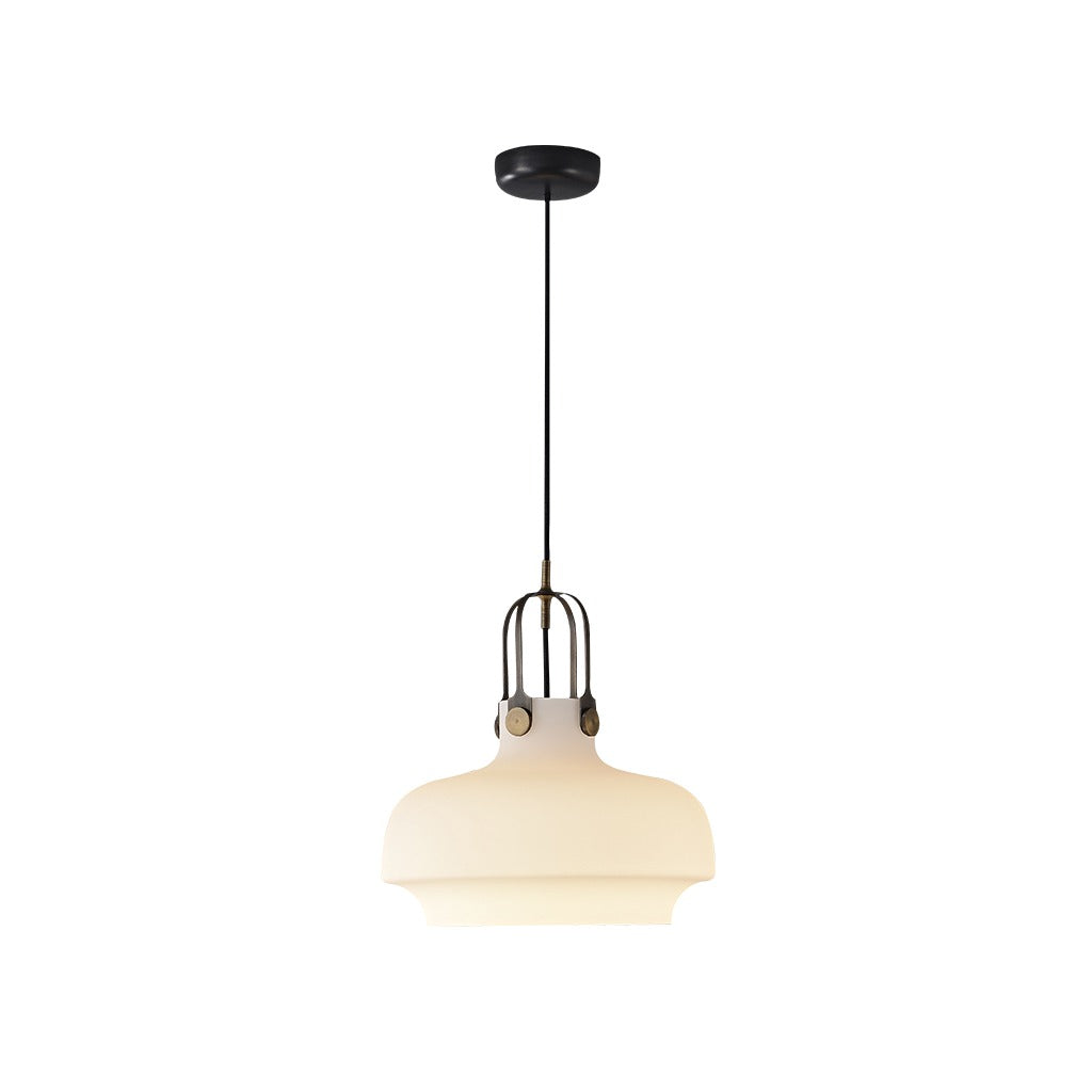 Modern Glass Dome Pendant Light - 11 01-white-background-image