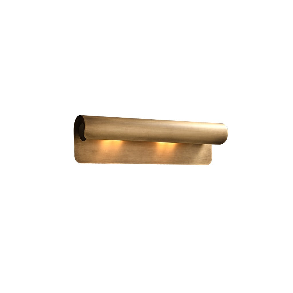 Modern Horizontal Cylinder Wall Sconce - 16 01-white-background-image