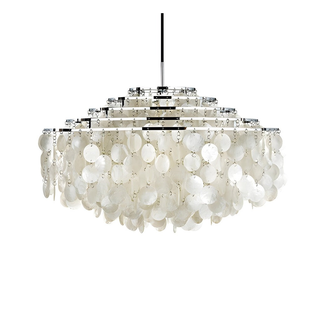 Modern Capiz Shell Chandelier - 06 01-white-background-image