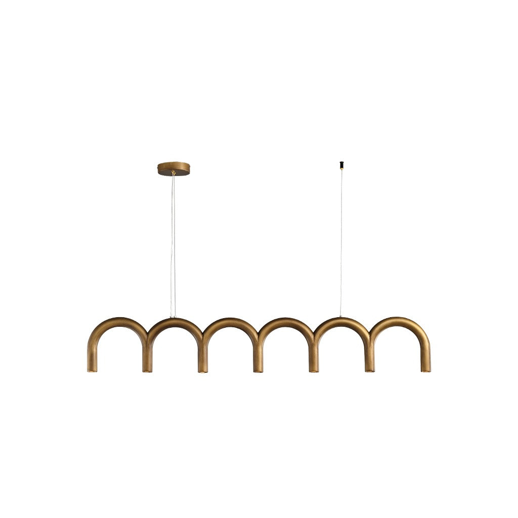 Modern Arched Linear Pendant Light - 09 01-white-background-image