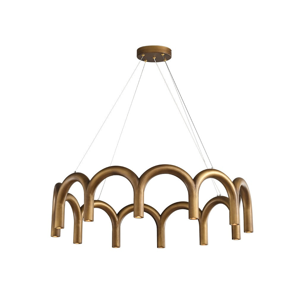 Modern Arched Multi-Light Chandelier - 15 01-white-background-image