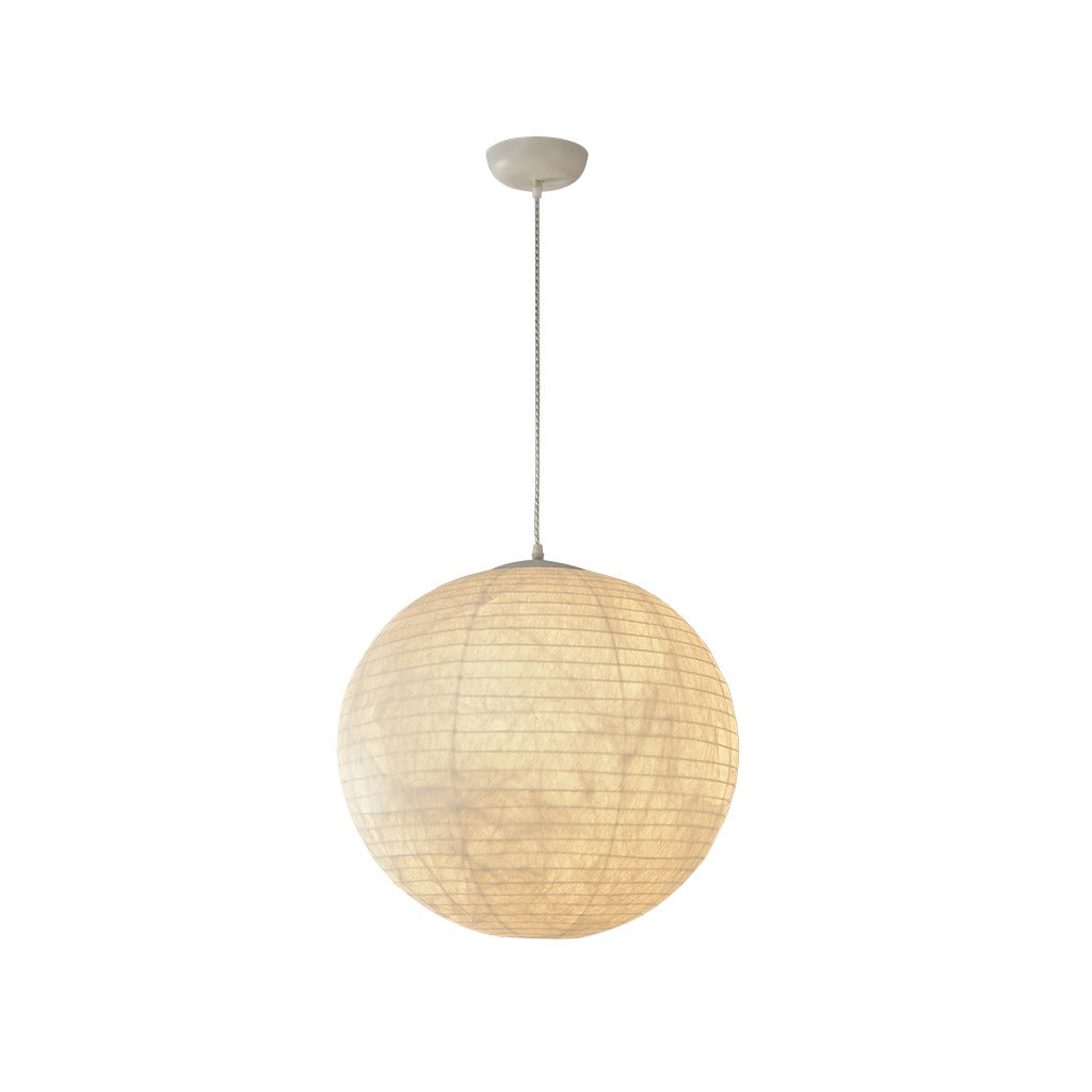 Modern Silk Globe Pendant Light - 10 01-white-background-image