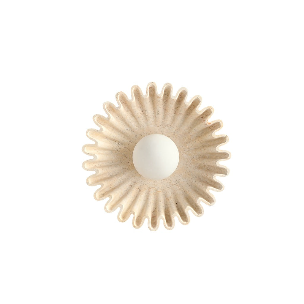 Modern Sunburst Ripple Wall Sconce - 14 01-white-background-image