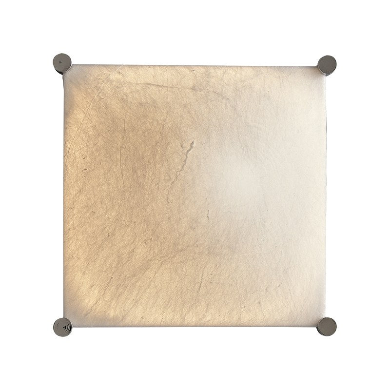 Modern Square Mulberry Silk Ceiling Light in Chrome - 01 01-white-background-square-silk-ceiling-light