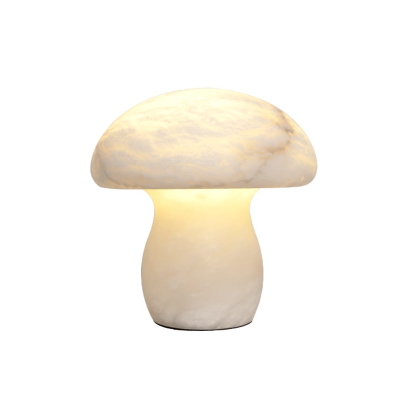Modern Alabaster Mushroom Table Lamp - 01 01-white-background-white--alabaster-mushroom-table-lamp