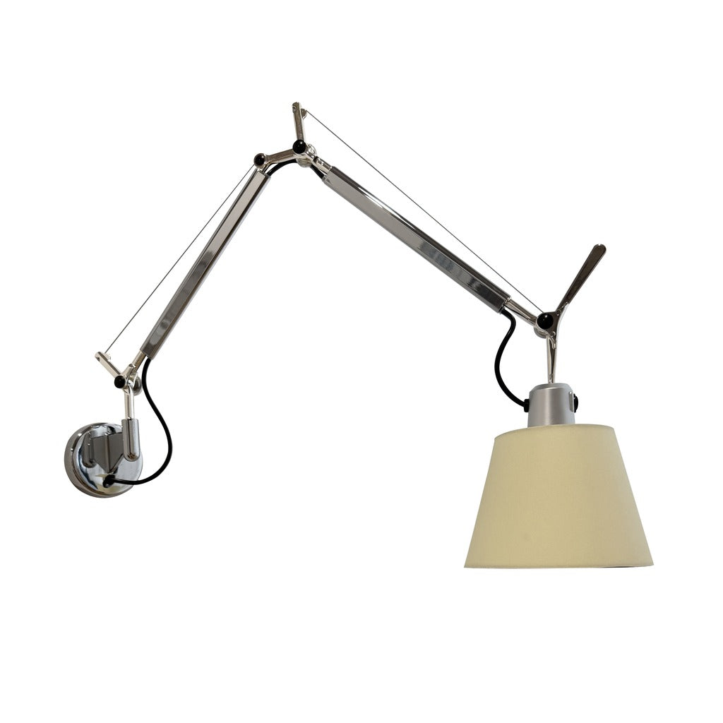 Modern Adjustable Swing Arm Wall Sconce - 13 01-white-background