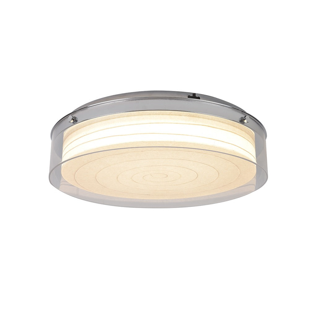 Modern Round Acrylic Wood Ceiling Light - 09 01-white-background