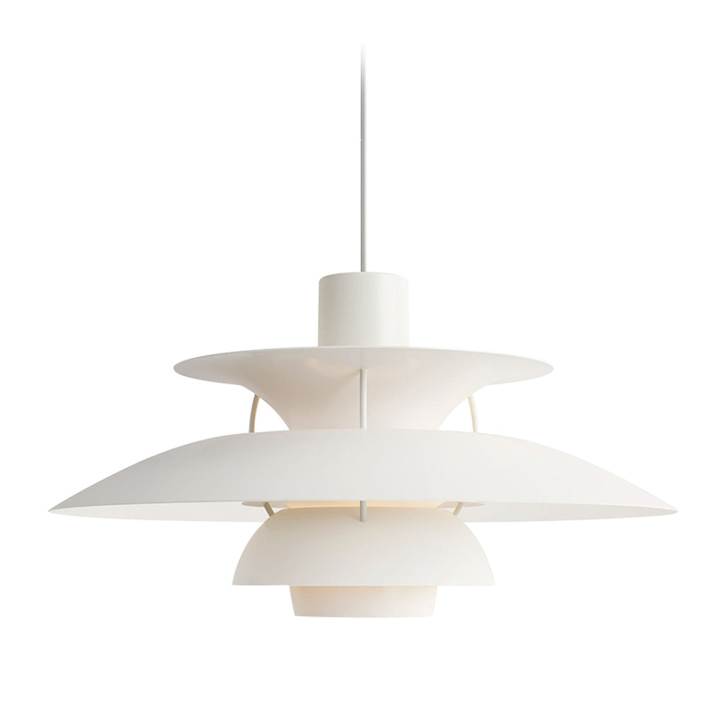 Colorful layered disc pendant light 7006 on a white background