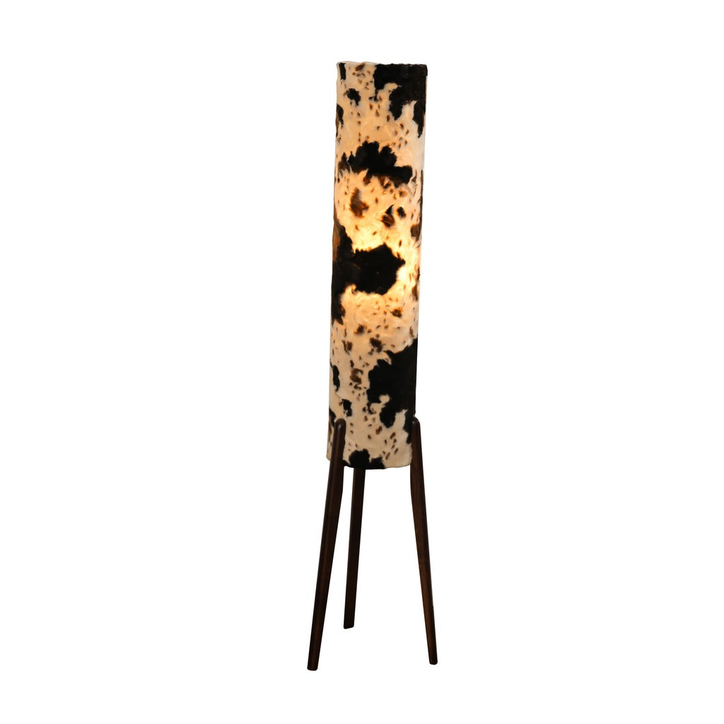 Modern Cowhide Cylinder Floor Lamp - 10 01-white-background
