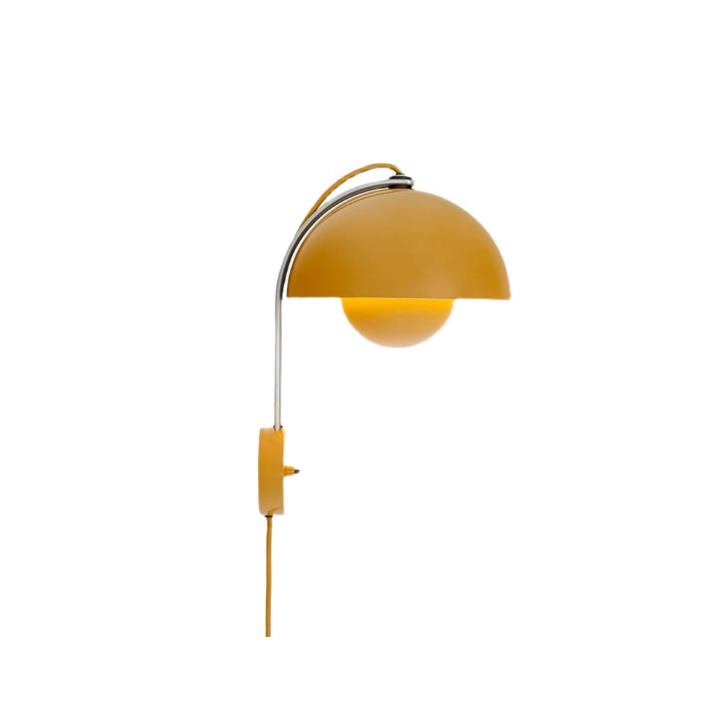 Modern Glossy Dome Wall Sconce - 35 01-white-background-白底
