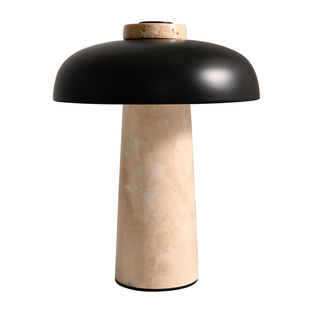 Modern Black Marble LED Table Lamp - 22 01-white-background-白底