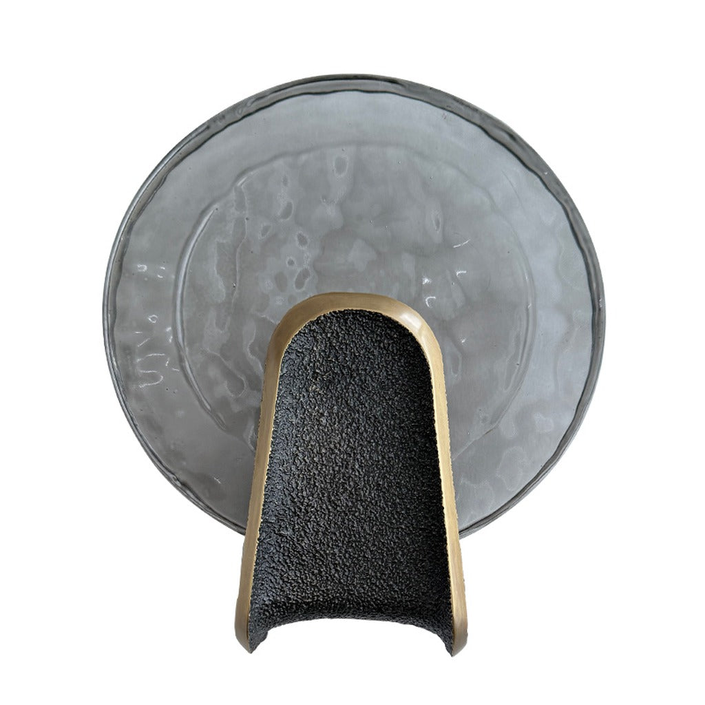 Modern Smoky Glass Round Wall Sconce - 22 01-white-background-白底
