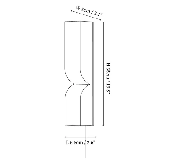 017200 small alabaster linear wall sconce dimensions