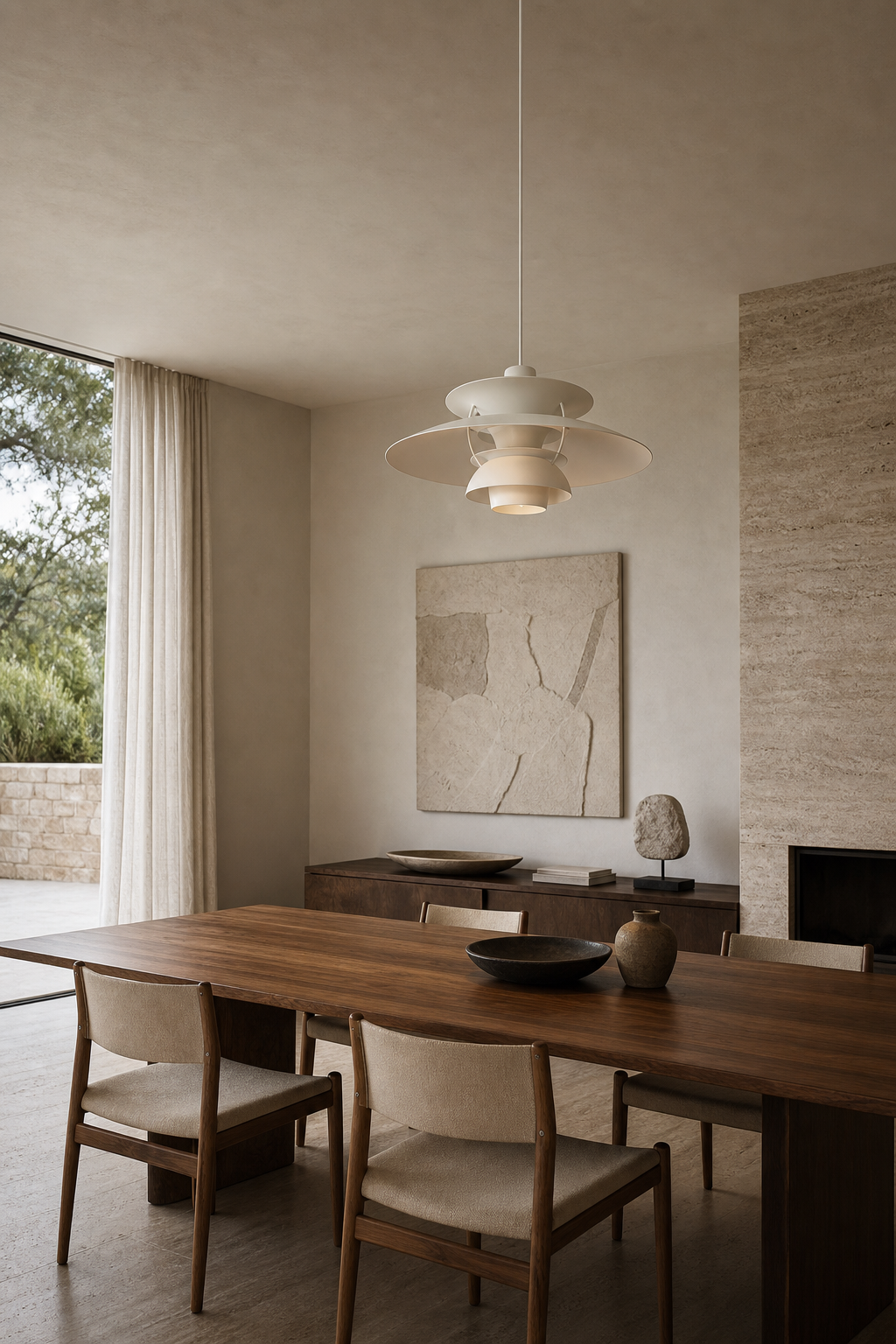 PH5 Layered Metal Pendant Light dining wide