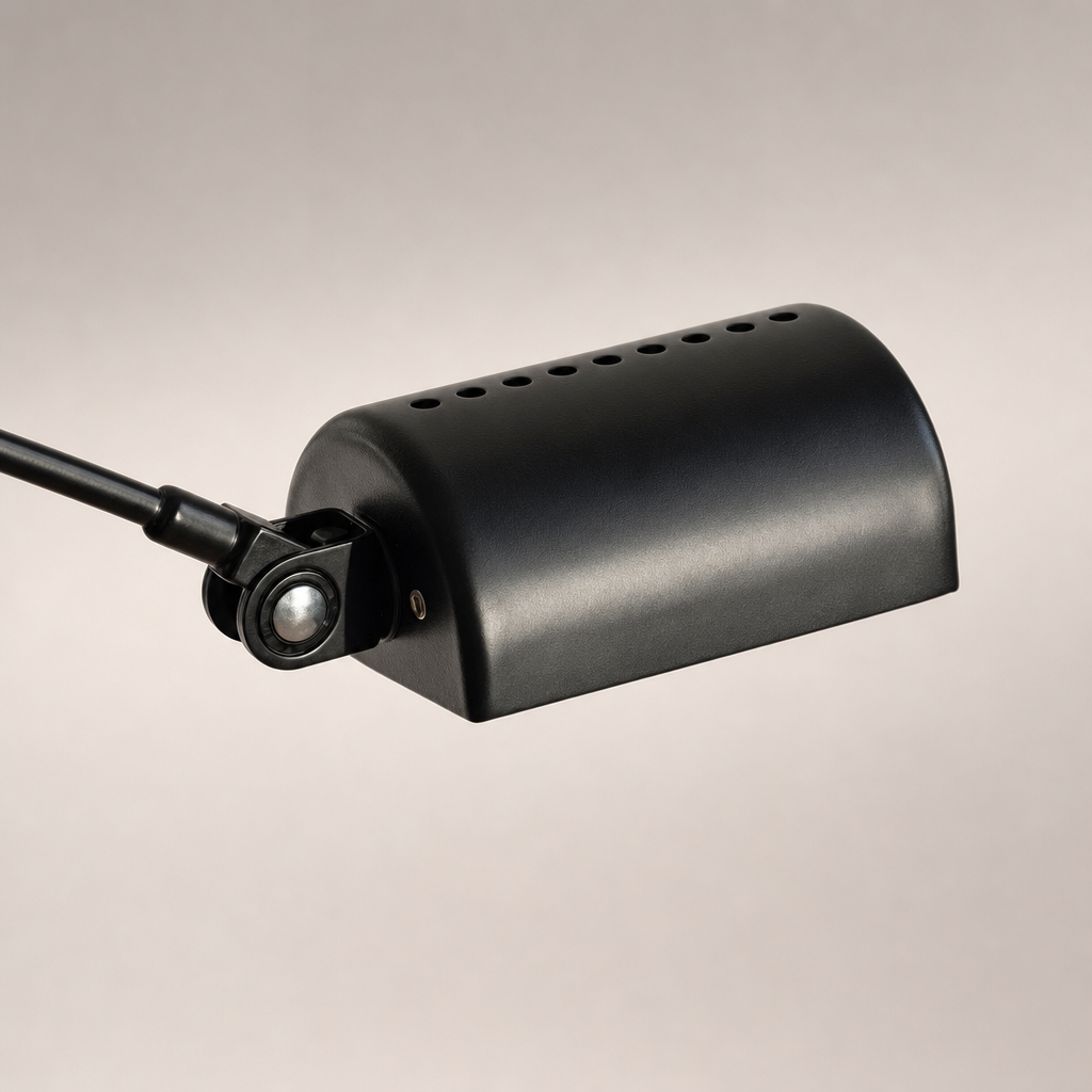 Daphine Adjustable LED Floor Lamp — LED head and hinge detail