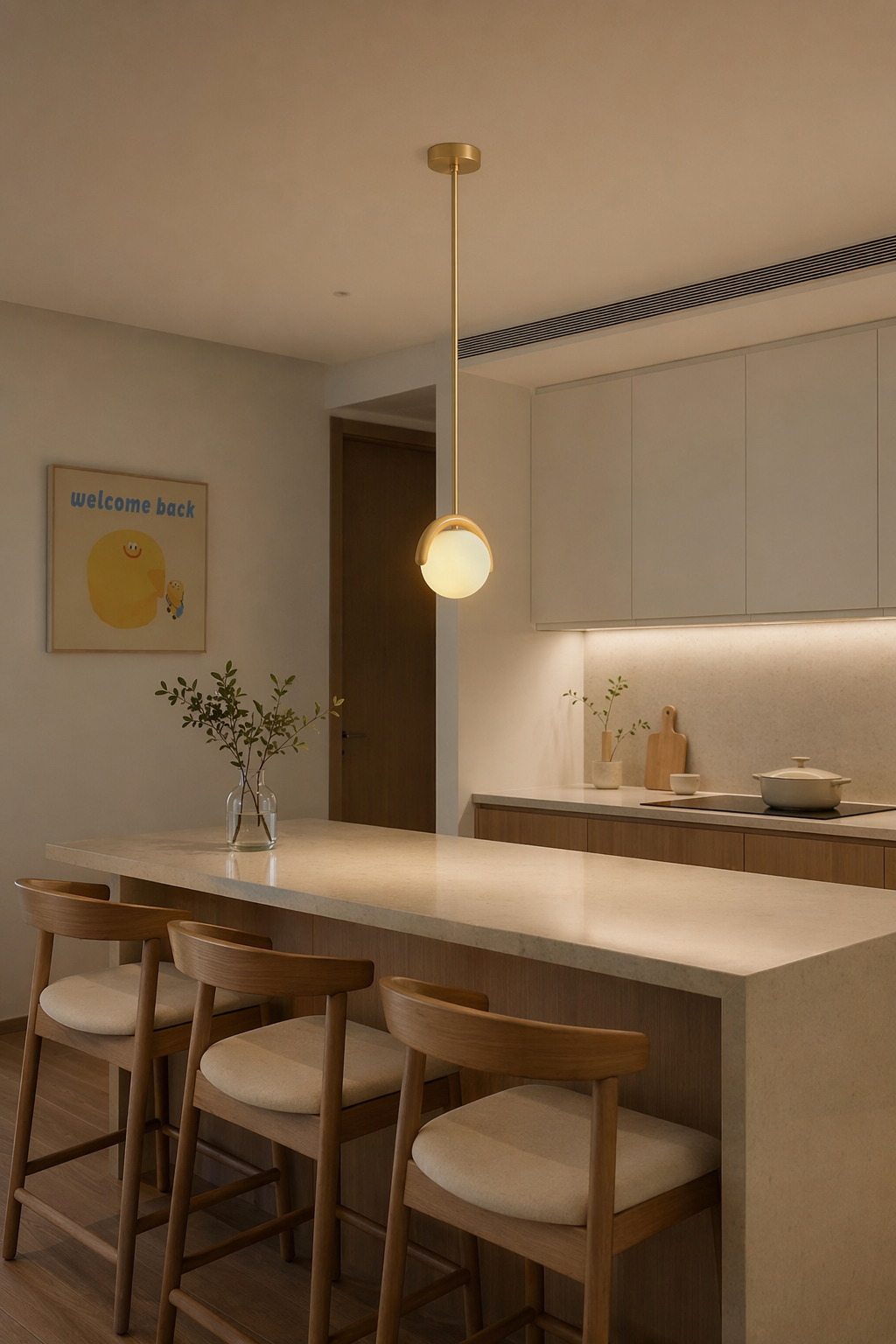 Modern Gold Globe Pendant Light - generated main 02 02-kitchen-or-dining-wide
