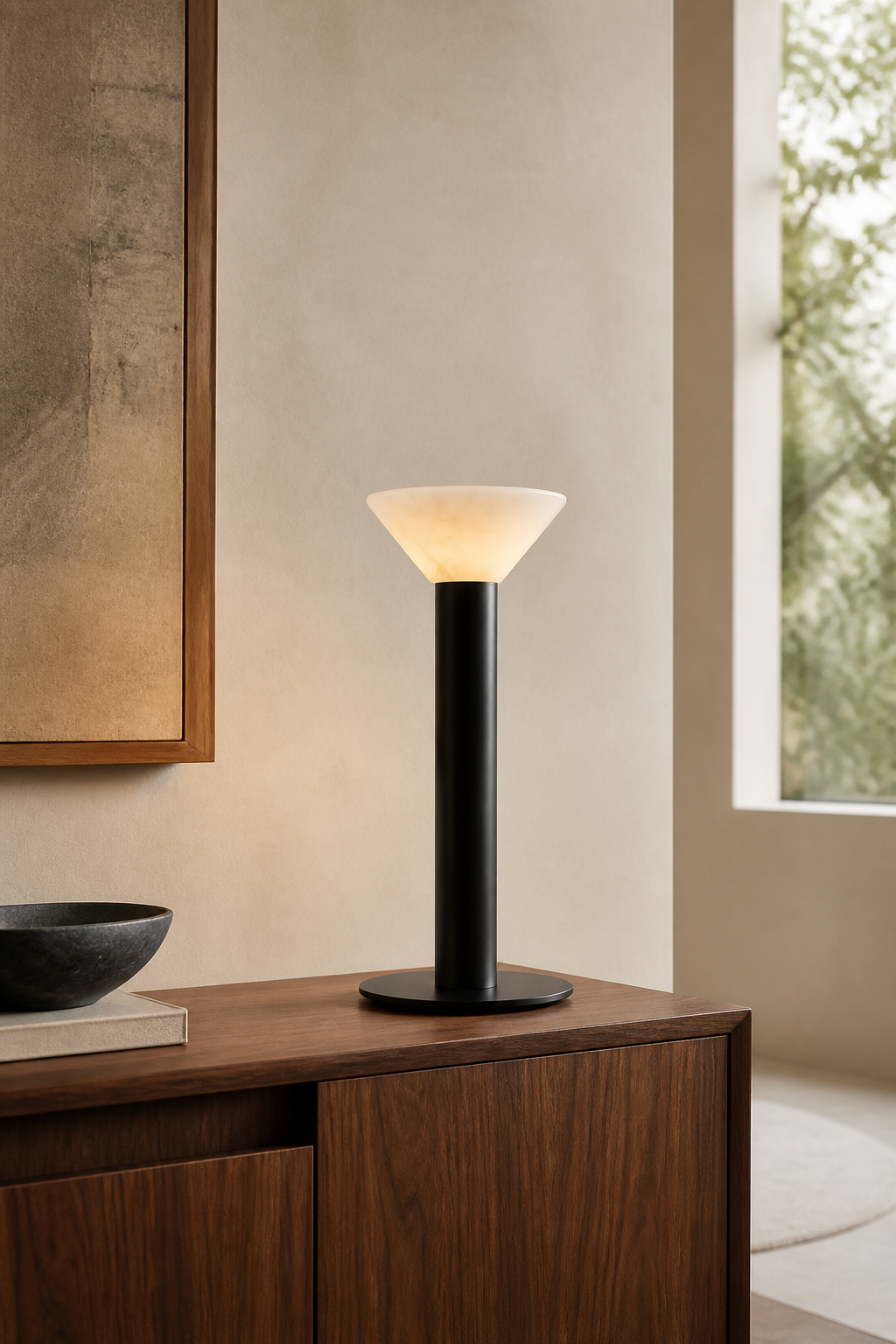 Minimalist Cone LED Table Lamp - curated collection card scene