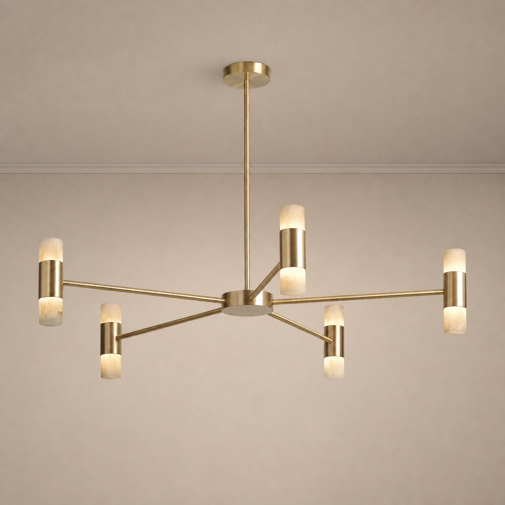 Modern Alabaster Branch Chandelier - generated main 01 01-hero-product