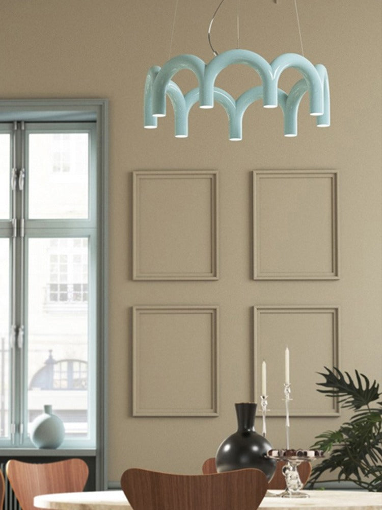 Colorful Arch Linear LED Pendant Light - 13 02-real-detail-1