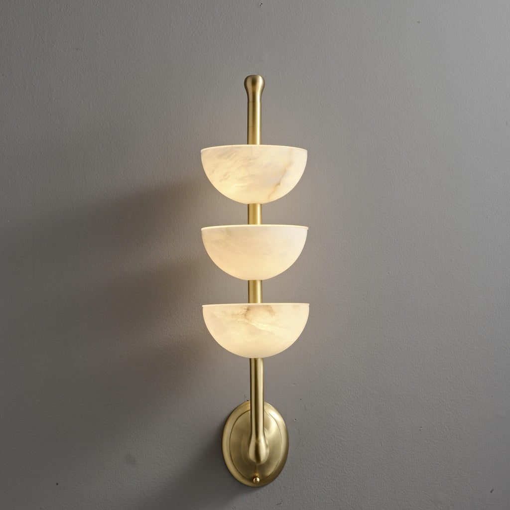 Modern Triple Stone Bowl Wall Sconce - 06 02-real-square-3-27-11