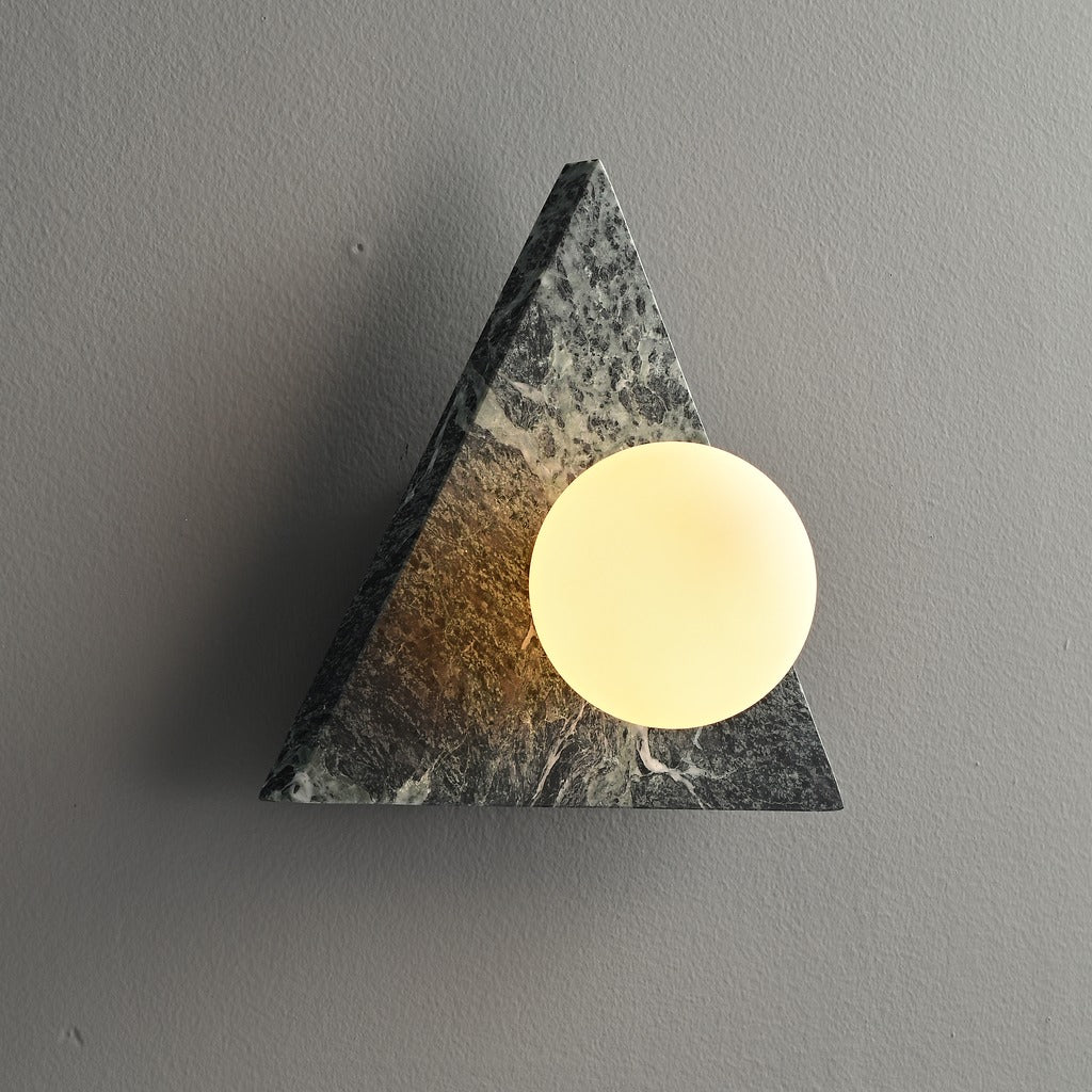 Modern Triangle Marble Wall Sconce - 06 02-real-square-3-5--203