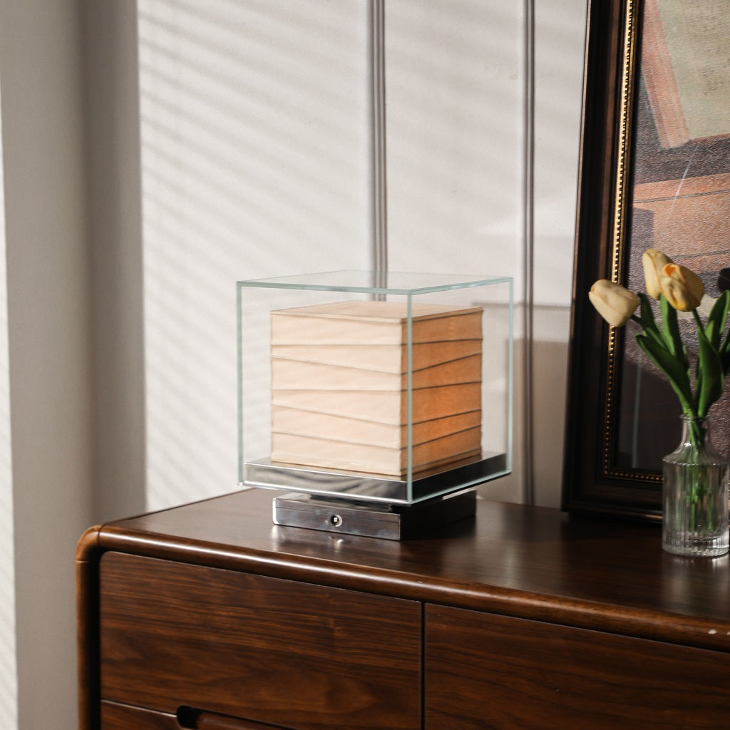 Modern Square Glass Table Lamp - 06 02-real-square-7M1A0222-1031