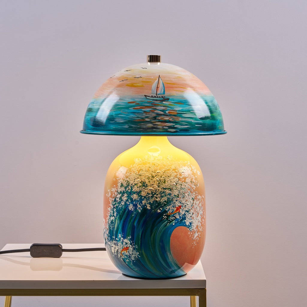 Modern Patterned Mushroom Table Lamp - 09 02-real-square-88880142-2