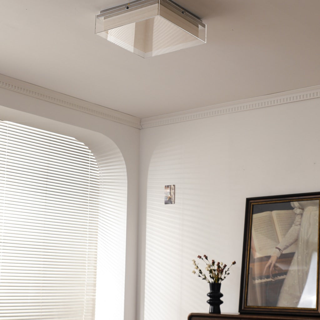 Modern Square Acrylic Wood Ceiling Light - 06 02-real-square-F50A5873
