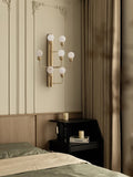 Modern Spanish Alabaster Wall Sconce in Natural Brass - 02 room scene 1