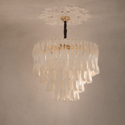 Ivory Ceramic Ribbon Round Chandelier - 01 atlas clean hero