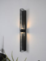 Modern Brushed Brass Milky Glass Wall Sconce - 02 02-scene-brushed-brass-milky-white-wall-sconce-living-room