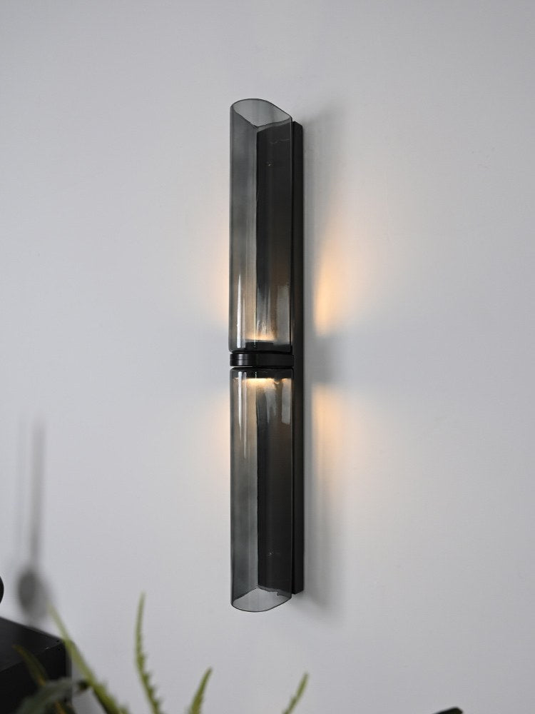 Modern Brushed Brass Milky Glass Wall Sconce - 02 02-scene-brushed-brass-milky-white-wall-sconce-living-room